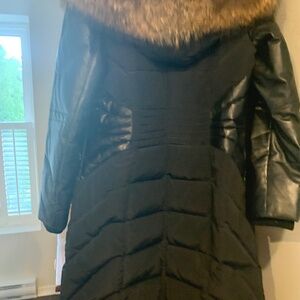 Winter Down Fur Hooded Coat